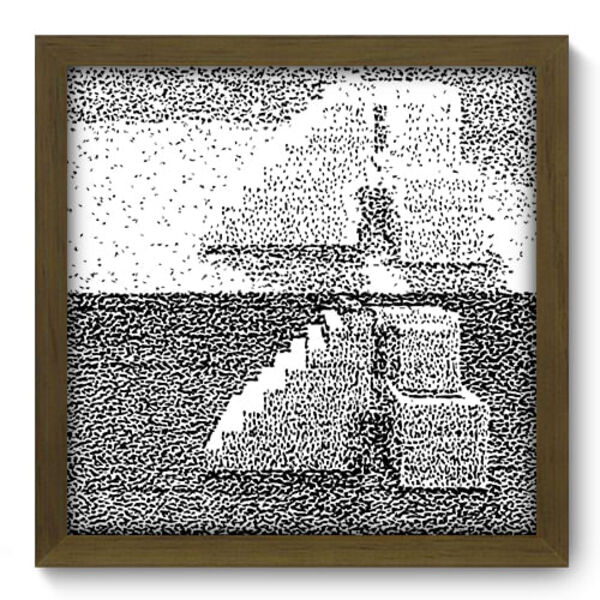 Quadro Decorativo - Escada - 33cm X 33cm - 079qdam