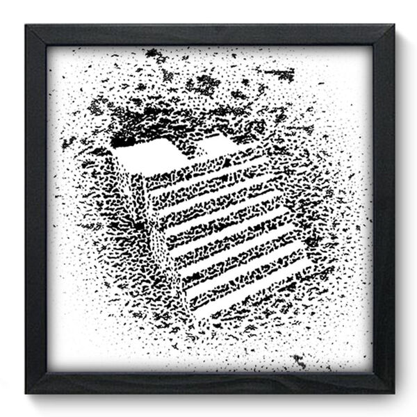Quadro Decorativo - Escada - 33cm X 33cm - 080qdap