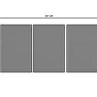 Quadro Decorativo Escandinavos Rosa Suave E Preto 3 Telas