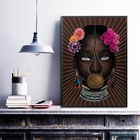 Quadro Decorativo Escrava Anastácia 33x24cm - Com Vidro Moldu