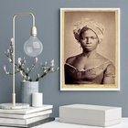 Quadro Decorativo Escrava Dandara Dos Palmares 45x34cm Moldur