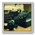 Quadro Decorativo - Escritório Vintage - 33cm X 33cm - 115qdvb