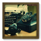 Quadro Decorativo - Escritório Vintage - 33cm X 33cm - 115qdvm