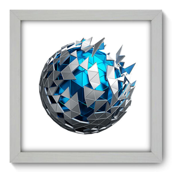 Quadro Decorativo - Esfera - 22cm X 22cm - 033qnaab
