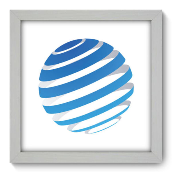 Quadro Decorativo - Esfera - 22cm X 22cm - 151qnaab
