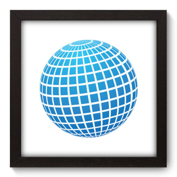 Quadro Decorativo - Esfera - 22cm X 22cm - 152qnaap