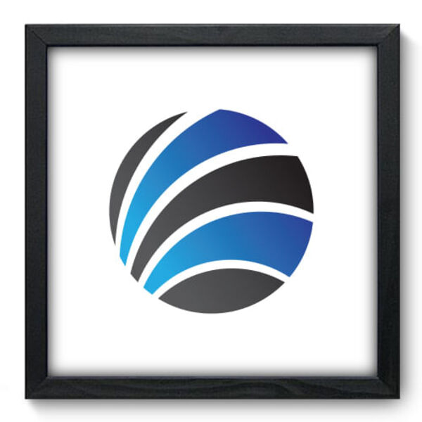 Quadro Decorativo - Esfera - 33cm X 33cm - 194qnabp