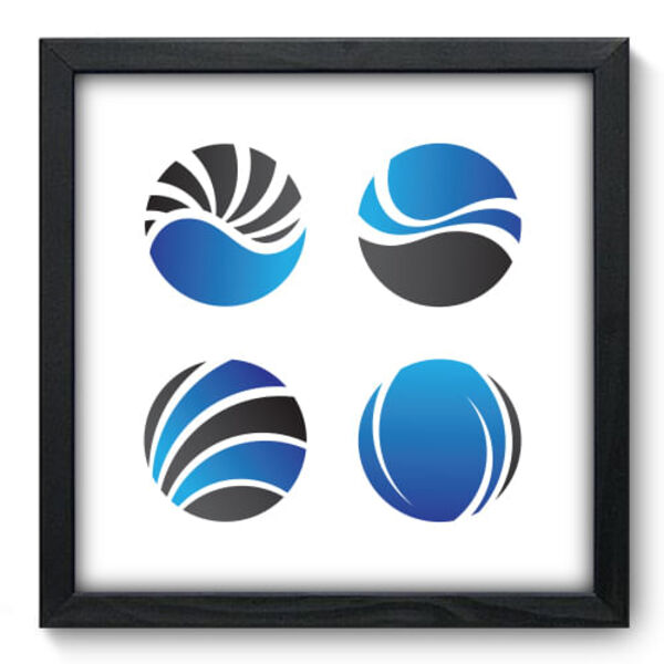 Quadro Decorativo - Esferas - 33cm X 33cm - 190qnabp