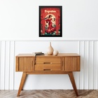 Quadro Decorativo Espanhã - Flamenco 24x18cm Moldura Preta