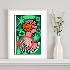 Quadro Decorativo Esporte Basquete Pop Art 24x18cm Moldura Br