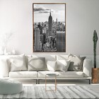 Quadro Decorativo Estado Do Império Vertical Com Moldura E Se