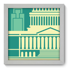 Quadro Decorativo - Estados Unidos - 22cm X 22cm - 108qdmb