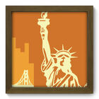 Quadro Decorativo - Estados Unidos - 22cm X 22cm - 110qdmm