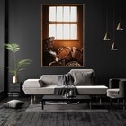 Quadro Decorativo Estampa Janela Com Moldura E Sem Vidro 90x1