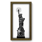 Quadro Decorativo - Estátua Da Liberdade - 19cm X 34cm - 143q