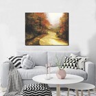 Quadro Decorativo Estrada Na Floresta