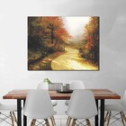 Quadro Decorativo Estrada Na Floresta