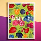 Quadro Decorativo Eu Amo Frutas 24x18cm - Com Vidro Moldura:m