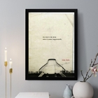 Quadro Decorativo Eu Moro Em Mim 45x34cm - Com Vidro Moldura