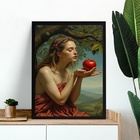 Quadro Decorativo Eva E A Maçã - Fruto Proibido 45x34cm Moldu