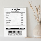 Quadro Decorativo Evangélico recibo 33x24cm Moldura:madeira P