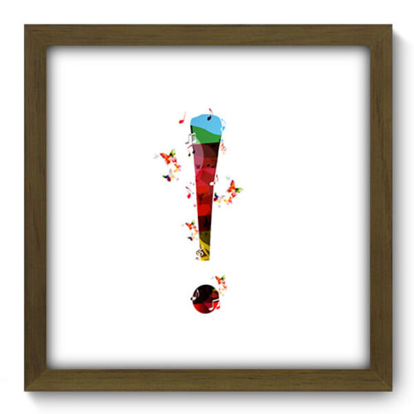 Quadro Decorativo - Exclamação - 33cm X 33cm - 365qddm
