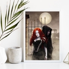 Quadro Decorativo Exu E Pombagira Cemitério 33x24cm - Com Vid