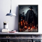 Quadro Decorativo Exú Tiriri 45x34cm Moldura:madeira Branca