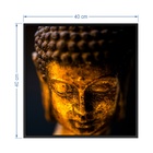 Quadro Decorativo Face Buda Colorido sem Vidro 40x40x2cm Tropical