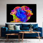 Quadro Decorativo Faces Color