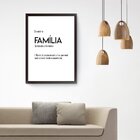 Quadro Decorativo Família 20x30cm Preto