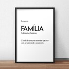 Quadro Decorativo Família 30x40cm Preto