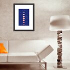 Quadro Decorativo Fases Da Lua Azul