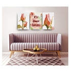 Quadro Decorativo Fé Amor Esperança 70x150 Trio