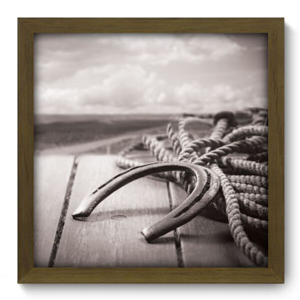 Quadro Decorativo - Ferradura - 33cm X 33cm - 035qddm