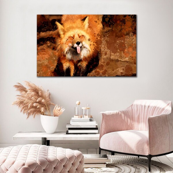 Quadro Decorativo Filhote De Raposa