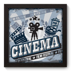 Quadro Decorativo - Film Festival - 22cm X 22cm - 002qdhp