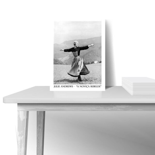 Quadro Decorativo Filme A Noviça Rebelde - Vinil - Preta