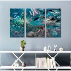 Quadro Decorativo Filme Aquamen Para Quartos E Salas 3 Peças