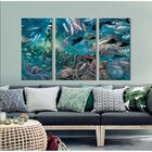 Quadro Decorativo Filme Aquamen Para Quartos E Salas 3 Peças
