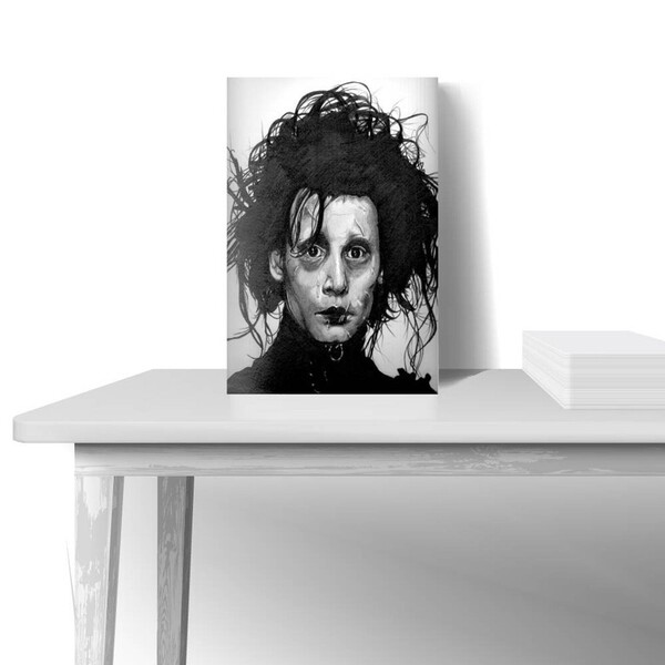 Quadro Decorativo Filme Edward Mãos De Tesoura - Vinil - Bran