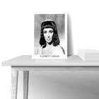 Quadro Decorativo Filme Elizabeth Taylor - Canvas - Preta