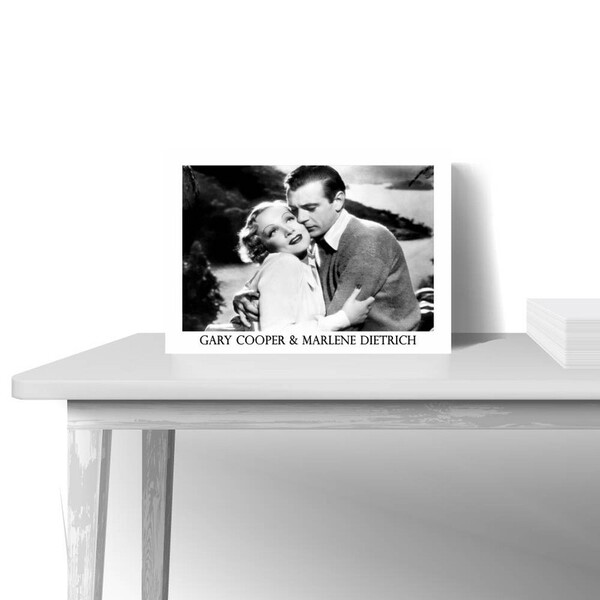 Quadro Decorativo Filme Gary Cooper E Marlene Dietrich - Vini