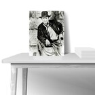 Quadro Decorativo Filme Indiana Jones - Canvas - Preta