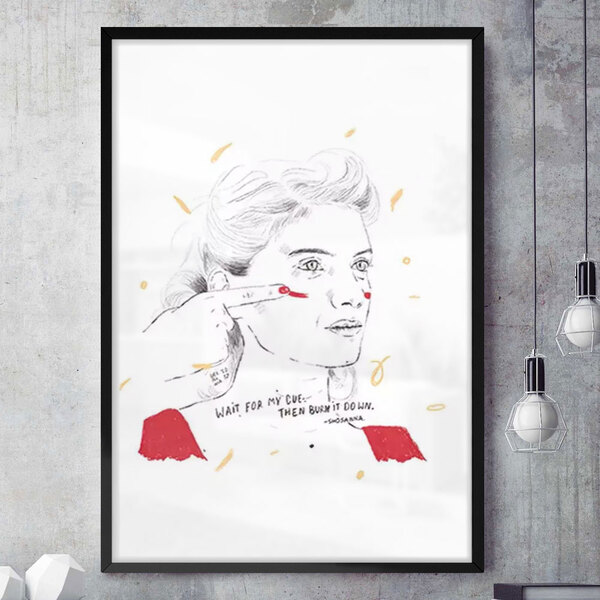 Quadro Decorativo Filmes Bastardos Inglórios  20x30cm