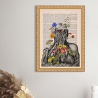 Quadro Decorativo Fisiologia Floral 33x24cm Moldura Preta