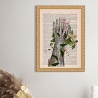 Quadro Decorativo Fisiologia Floral Mão 45x34cm - Com Vidro M