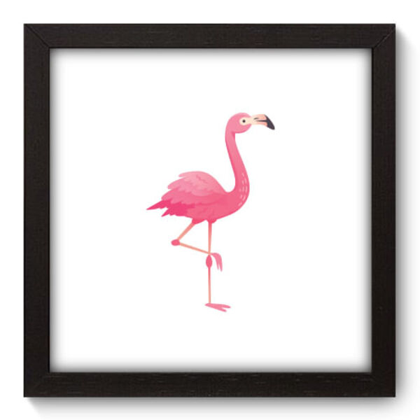Quadro Decorativo - Flamingo - 22cm X 22cm - 032qnsap
