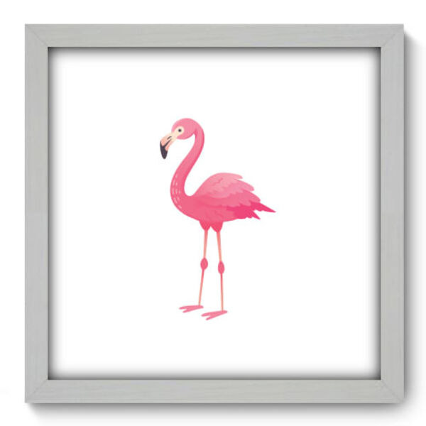Quadro Decorativo - Flamingo - 33cm X 33cm - 033qnsbb