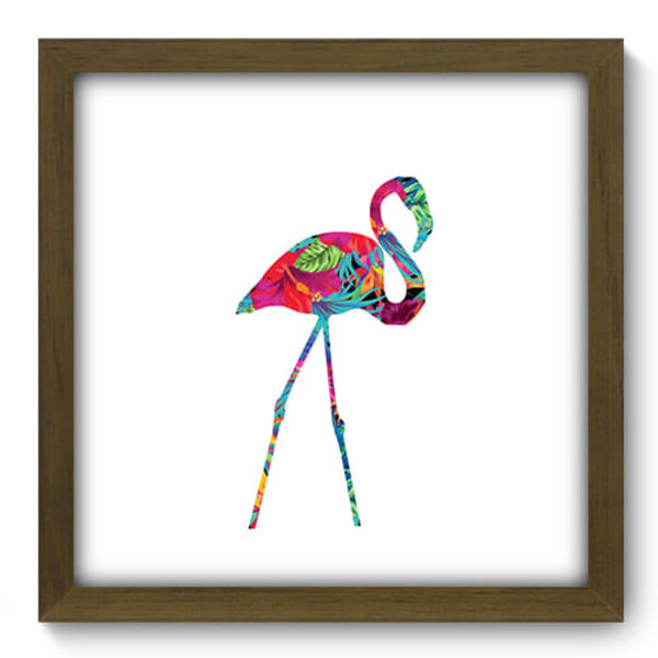 Quadro Decorativo - Flamingo - 33cm X 33cm - 259qdsm